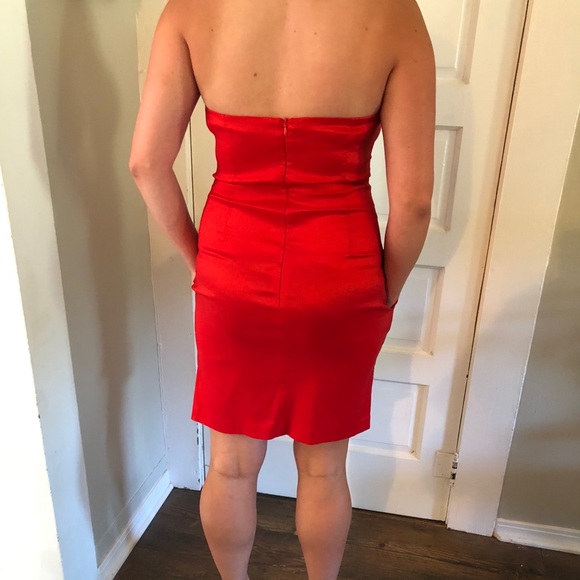 Strapless Red “Attention-getter” Dress - Picture 4 of 4